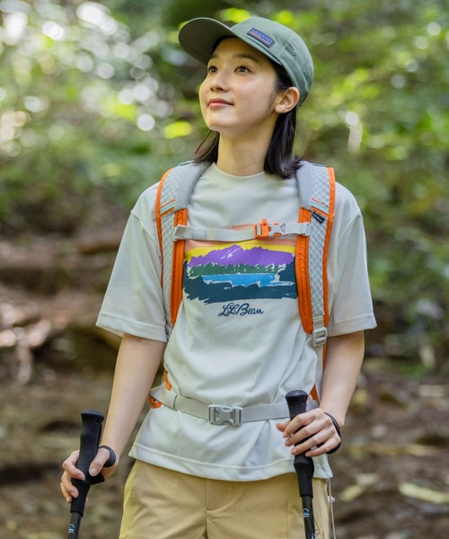 tシャツ 「JAPAN EDITION」カントン・マウンテン・レイク・グラフィック・ティ レディース L.L.Bean tシャツ 「JAPAN EDITION」カントン・マウンテン