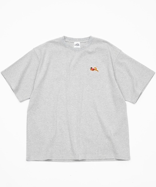kaoyorinakami tシャツ punchcat border tee / パンチキャットボーダー