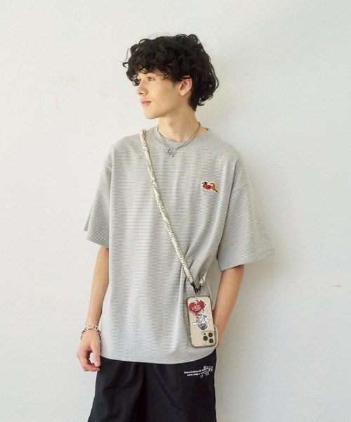 【完売品】kaoyorinakami ボーダーTシャツ M kaoyorinakami tシャツ punchcat border tee / パンチキャット