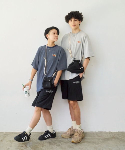 kaoyorinakami tシャツ punchcat border tee / パンチキャット