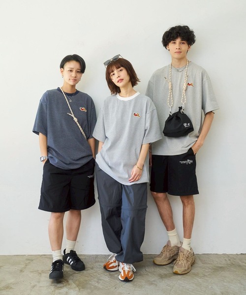 kaoyorinakami tシャツ punchcat border tee / パンチキャット