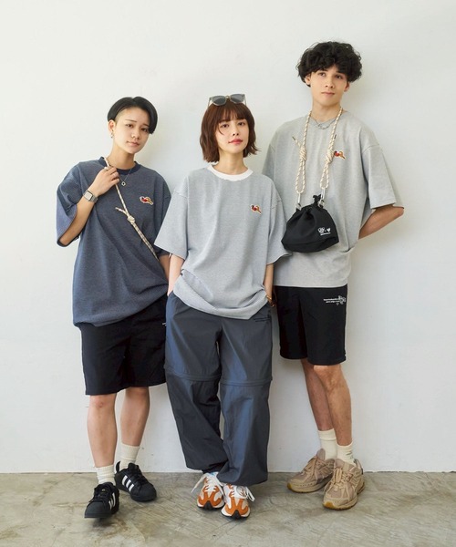 kaoyorinakami tシャツ punchcat border tee / パンチキャットボーダー