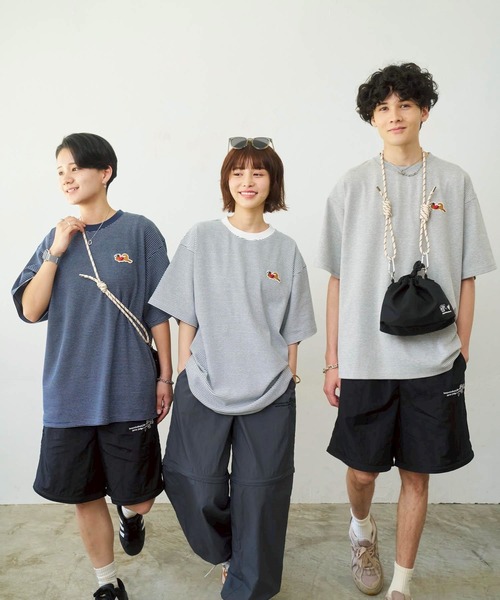kaoyorinakami tシャツ punchcat border tee / パンチキャット