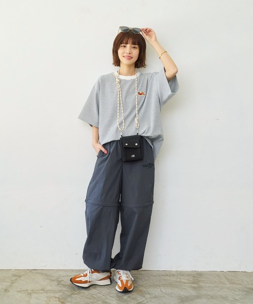 kaoyorinakami tシャツ punchcat border tee / パンチキャット