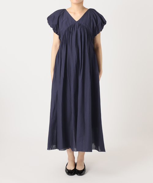 ▪️未使用品▪️SLOBEIENA☆コットンボイルワンピース☆ブルー SLOBE IENA ワンピース コットンボイルバルーンワンピース