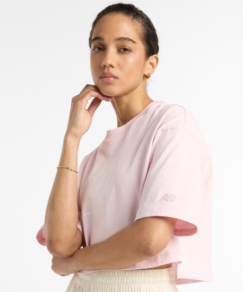 tシャツ New Balance X Debut スカルプチャーショートスリーブTシャツ レディース New Balance tシャツ X Debut スカルプチャーショートスリーブT