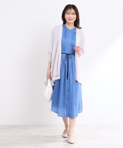 【夏SALE／手洗い可】涼しげ着流しカーディガン Reflect カーディガン 「夏SALE／手洗い可」涼しげ着流し