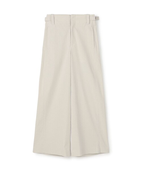 MACPHEE パンツ ナチュラルスラブストレッチ セミワイドパンツ