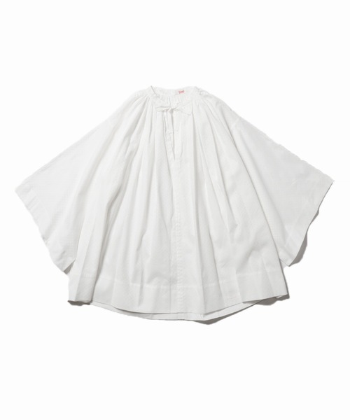 ブラウス シャツ YOUNG ＆ OLSEN/ヤングアンドオルセン KARAMI MESH FRENCH TUNIC フレンチチュニック リボン ブラ YOUNG&OLSEN The DRYGOODS STORE ブラウス シャツ YOUNG