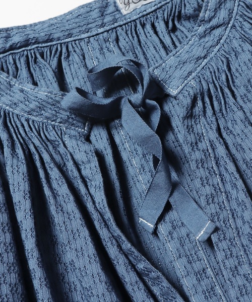 ブラウス シャツ YOUNG ＆ OLSEN/ヤングアンドオルセン KARAMI MESH FRENCH TUNIC フレンチチュニック リボン ブラ YOUNG&OLSEN The DRYGOODS STORE ブラウス シャツ YOUNG