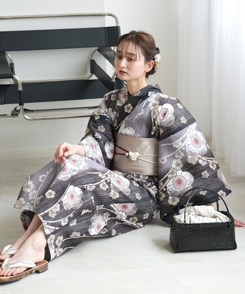 ひとりで着れる！かんたん二部式浴衣セット utatane 国内染色 utatane 浴衣 ひとりで着れる！かんたん二部式浴衣セット ニコ