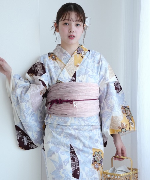 新品未使用　utatane 浴衣　レディース　2点セット utatane 浴衣 選べる浴衣2点セット 作り帯 レディース