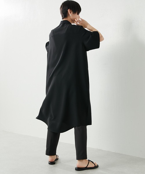 SUMI STYLE / 半袖ワンピース/FREE/ポリエステル/BLK/EAZ5031209A0002 ear PAPILLONNER（イア パピヨネ） 「sumi style」半袖ワンピース FREE