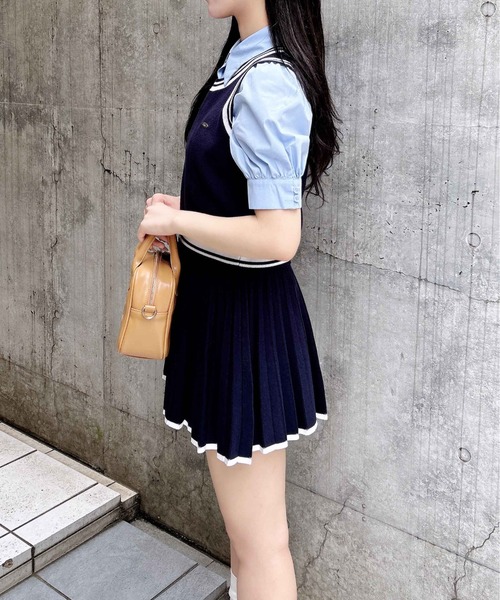 INGNI セットアップ ニットベスト＋ニットミニスカパン