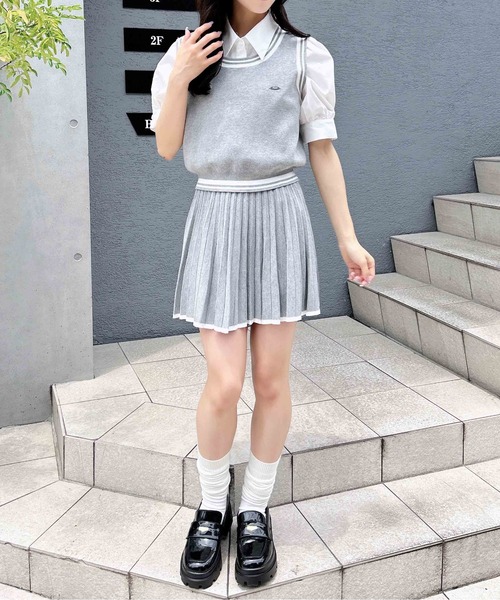 INGNI セットアップ ニットベスト＋ニットミニスカパン
