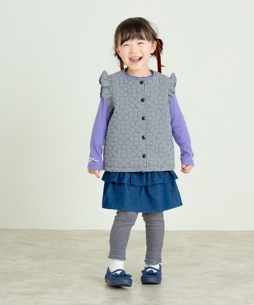フレンチキャット 花柄 キルティング キッズ ベスト SALE 35%OFF キルティング ベスト | キッズ ベビー