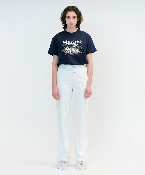 マリテフランソワジルボーフラワープリント ツーピース MARITHE + FRANCOIS GIRBAUD（マリテフランソワジルボー） tシャツ