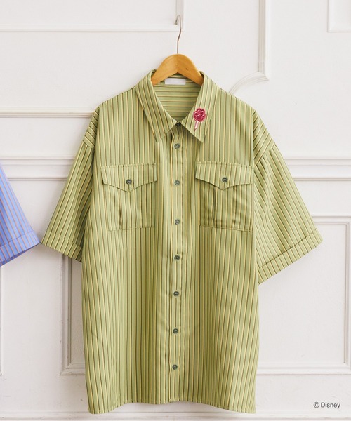 Disney（ディズニー） ブラウス シャツ ズートピア/ニック/ストライプ