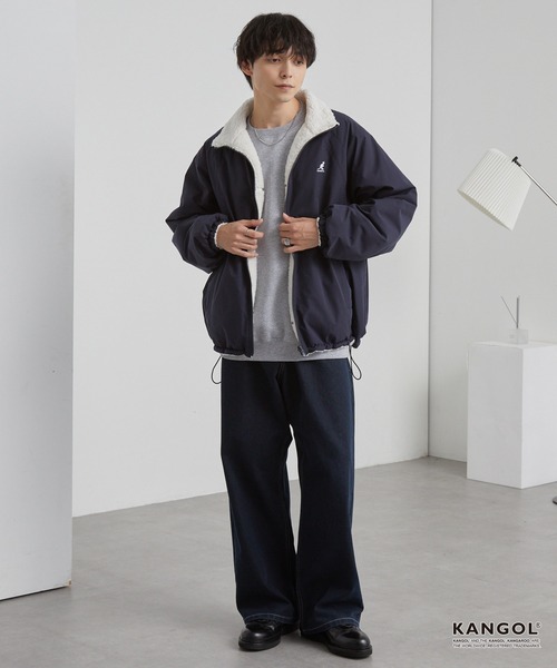 KANGOL(カンゴール) ブルゾン アウター 別注 ワンポイント ロゴ刺繍 KANGOL(カンゴール) ブルゾン アウター 別注 ワンポイント ロゴ刺繍