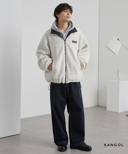 KANGOL(カンゴール) ブルゾン アウター 別注 ワンポイント ロゴ刺繍 KANGOL(カンゴール) ブルゾン アウター 別注 ワンポイント ロゴ刺繍