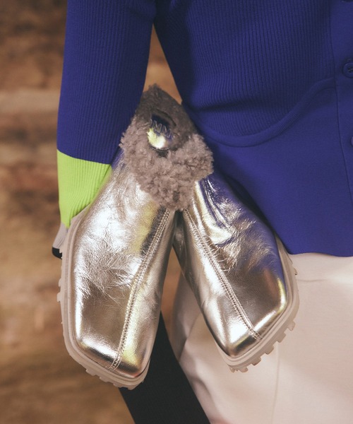 OMMO（オーエムエムオー） シューズ ミュール SQUARE TOE BOA MULE