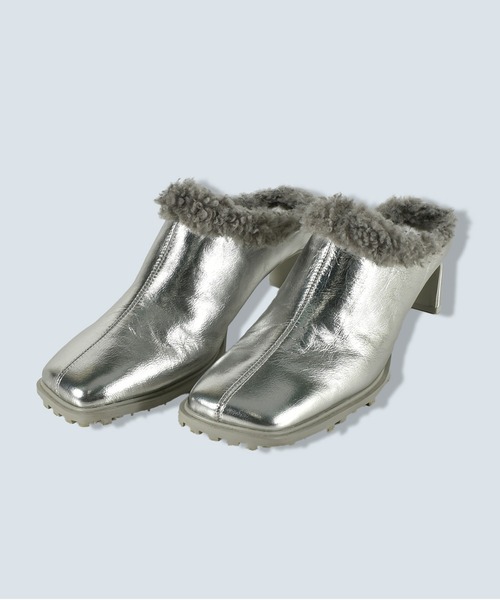 OMMO（オーエムエムオー） シューズ ミュール SQUARE TOE BOA MULE