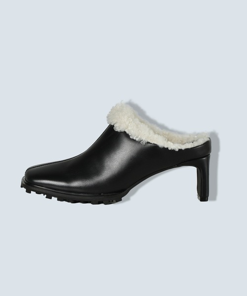 OMMO（オーエムエムオー） シューズ ミュール SQUARE TOE BOA MULE