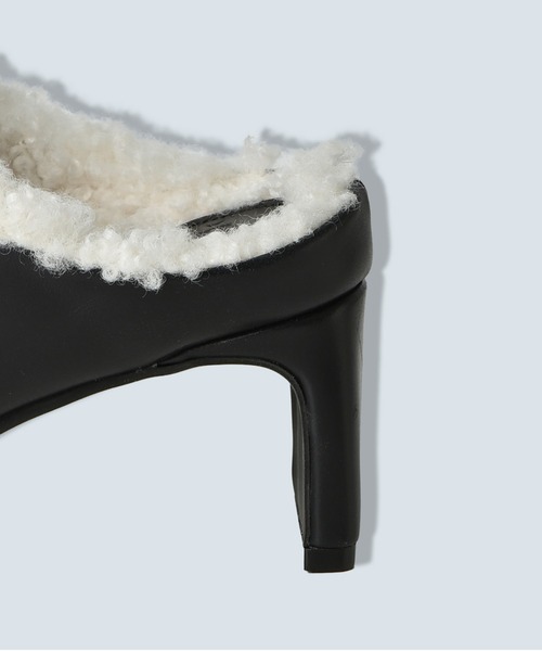 OMMO（オーエムエムオー） シューズ ミュール SQUARE TOE BOA MULE