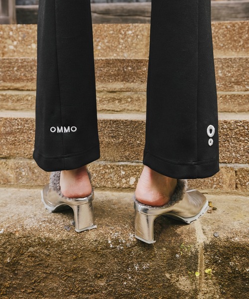 OMMO（オーエムエムオー） シューズ ミュール SQUARE TOE BOA MULE