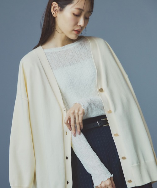 ロペピクニック ROPE Picnic カットソー コットンレース Uネック 半 ROPE' PICNIC（ロペ ピクニック） tシャツ レースカットソートップス