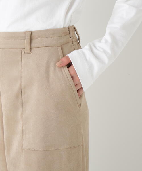 human woman（ヒューマンウーマン） ワイドパンツ パンツ ストレッチ