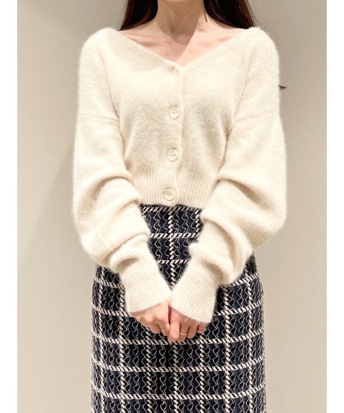 SNIDEL（スナイデル） ニットカーディガン ONE SIZE ベージュ