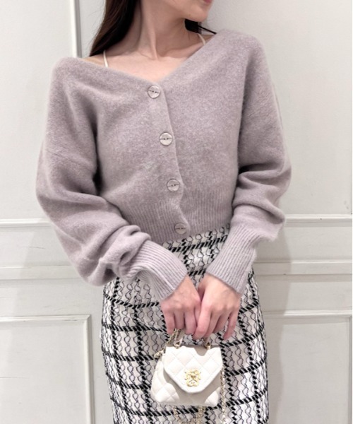 SNIDEL（スナイデル） ニットカーディガン ONE SIZE ベージュ