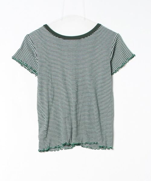 「ROBERT GELLER」 ボーダー柄カーディガン FREE グリーン レディース_画像2