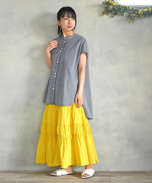 「BITTOKO」 半袖チュニック FREE ブラック レディース_画像5