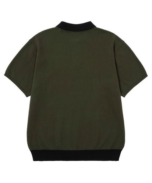 「HUF」 半袖ポロシャツ MEDIUM ブラック メンズ_画像2