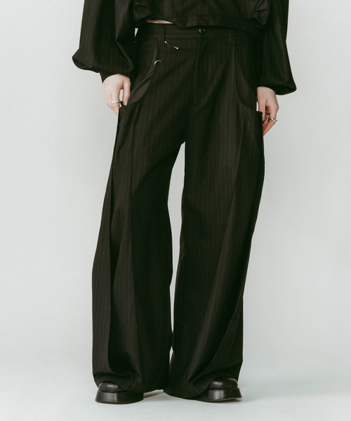 Knuth Marf（クヌースマーフ） パンツ 「Knuth Marf」pierced drape