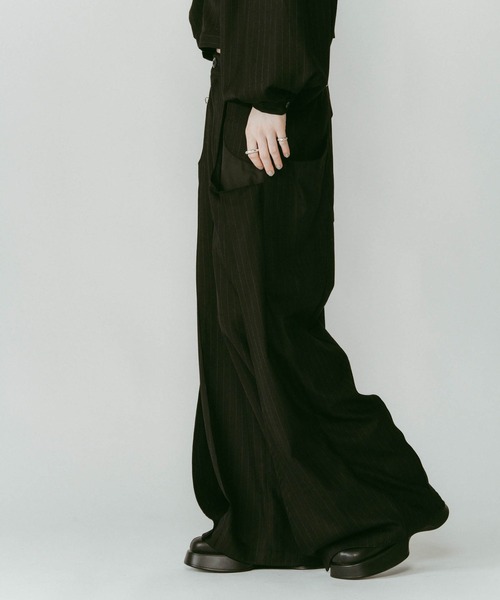 Knuth Marf（クヌースマーフ） パンツ 「Knuth Marf」pierced drape