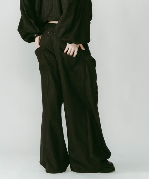 Knuth Marf（クヌースマーフ） パンツ 「Knuth Marf」pierced drape