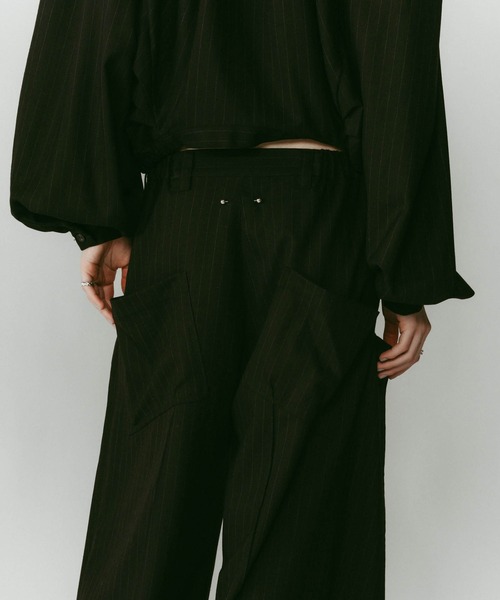 Knuth Marf（クヌースマーフ） パンツ 「Knuth Marf」pierced drape