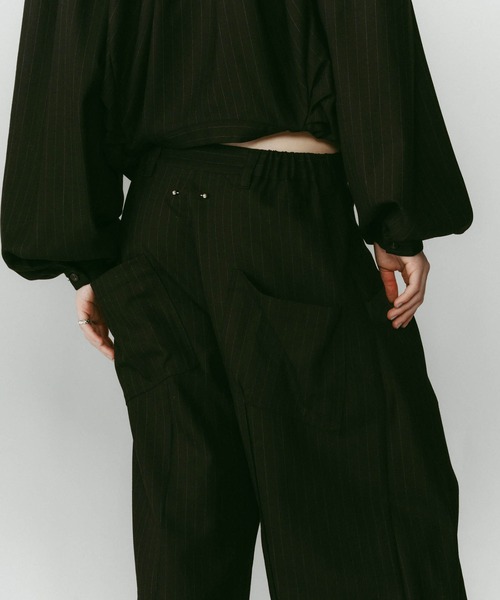 Knuth Marf（クヌースマーフ） パンツ 「Knuth Marf」pierced drape