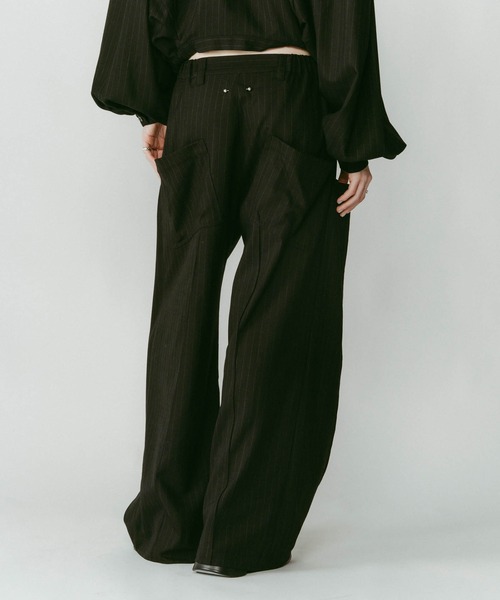 Knuth Marf（クヌースマーフ） パンツ 「Knuth Marf」pierced drape