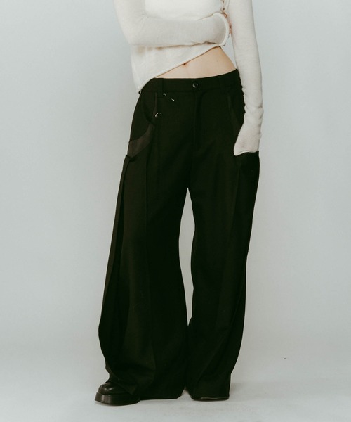 Knuth Marf（クヌースマーフ） パンツ 「Knuth Marf」pierced drape