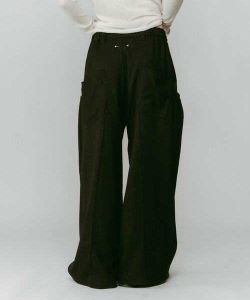 Knuth Marf（クヌースマーフ） パンツ 「Knuth Marf」pierced drape