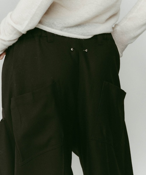 Knuth Marf パンツ 「Knuth Marf」pierced drape pants(unisex