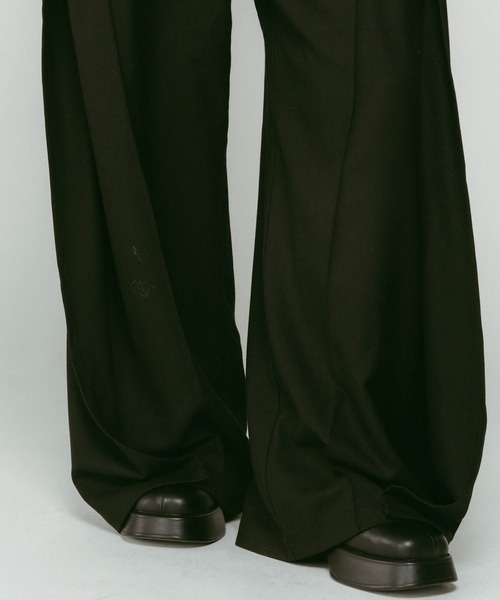 Knuth Marf（クヌースマーフ） パンツ 「Knuth Marf」pierced drape