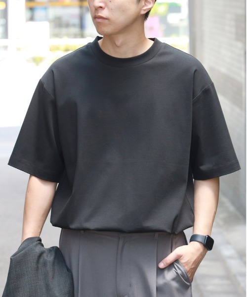 BACK NUMBER tシャツ 「BACK NUMBER」シルケット加工半袖Tシャツ(遮熱