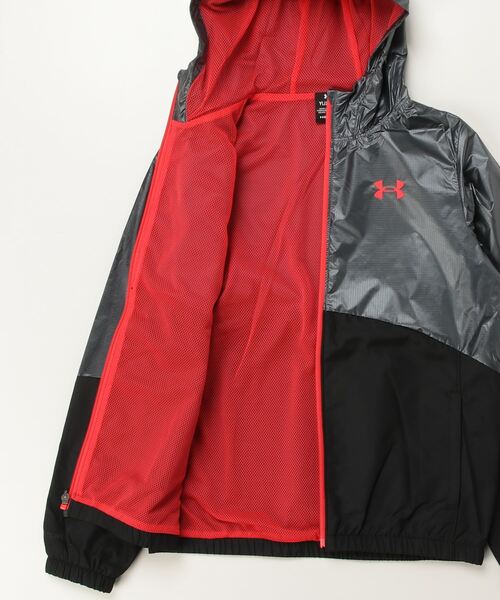 UNDER ARMOUR ウィンドブレーカー MD 黒/赤 UNDER ARMOUR ウィンドブレーカー MD 黒/赤