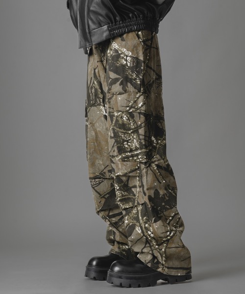 openyy カモフラ　カーゴパンツ S OPEN YY カモフラ カーゴパンツ Sサイズ