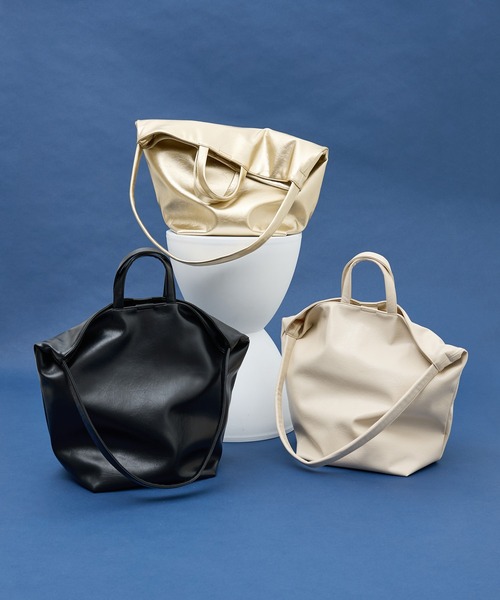 collex（コレックス） トートバッグ 2WAY底マチワイド レザーライク